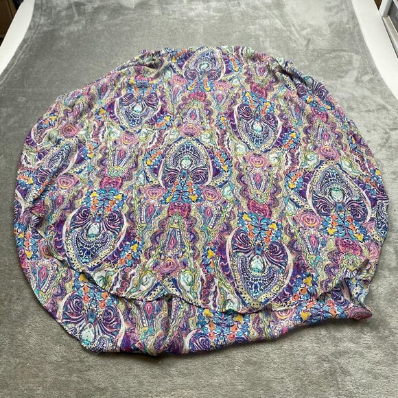 Victoria's Secret Swim Cover Up Kimono Women Medium Multicolor Paisley Polyester - Picture 7 of 10